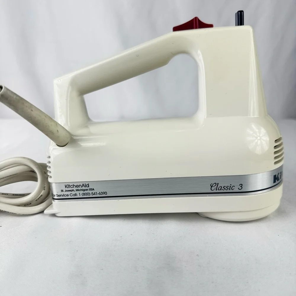 Vintage Kitchen Aid Classic Hand Held 3 Speed Mixer -Tested & Working